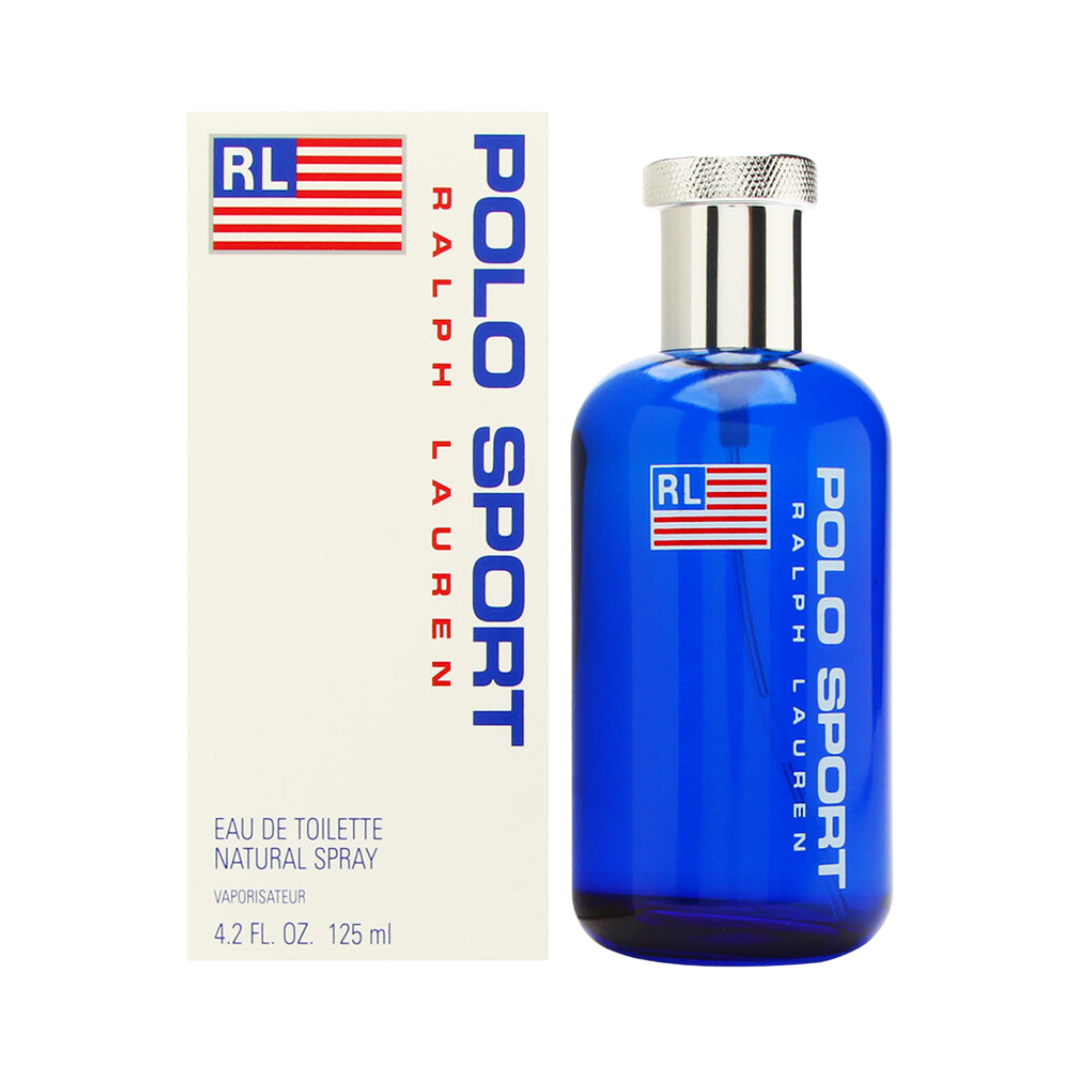 Ralph Lauren Polo Sport Eau de Toilette 4.2 oz for men, aromatic green fragrance