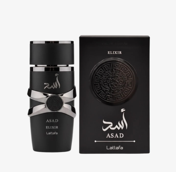 Lattafa Asad Elixir Eau De Parfum Spray for Men, 3.4 oz (100 mL)