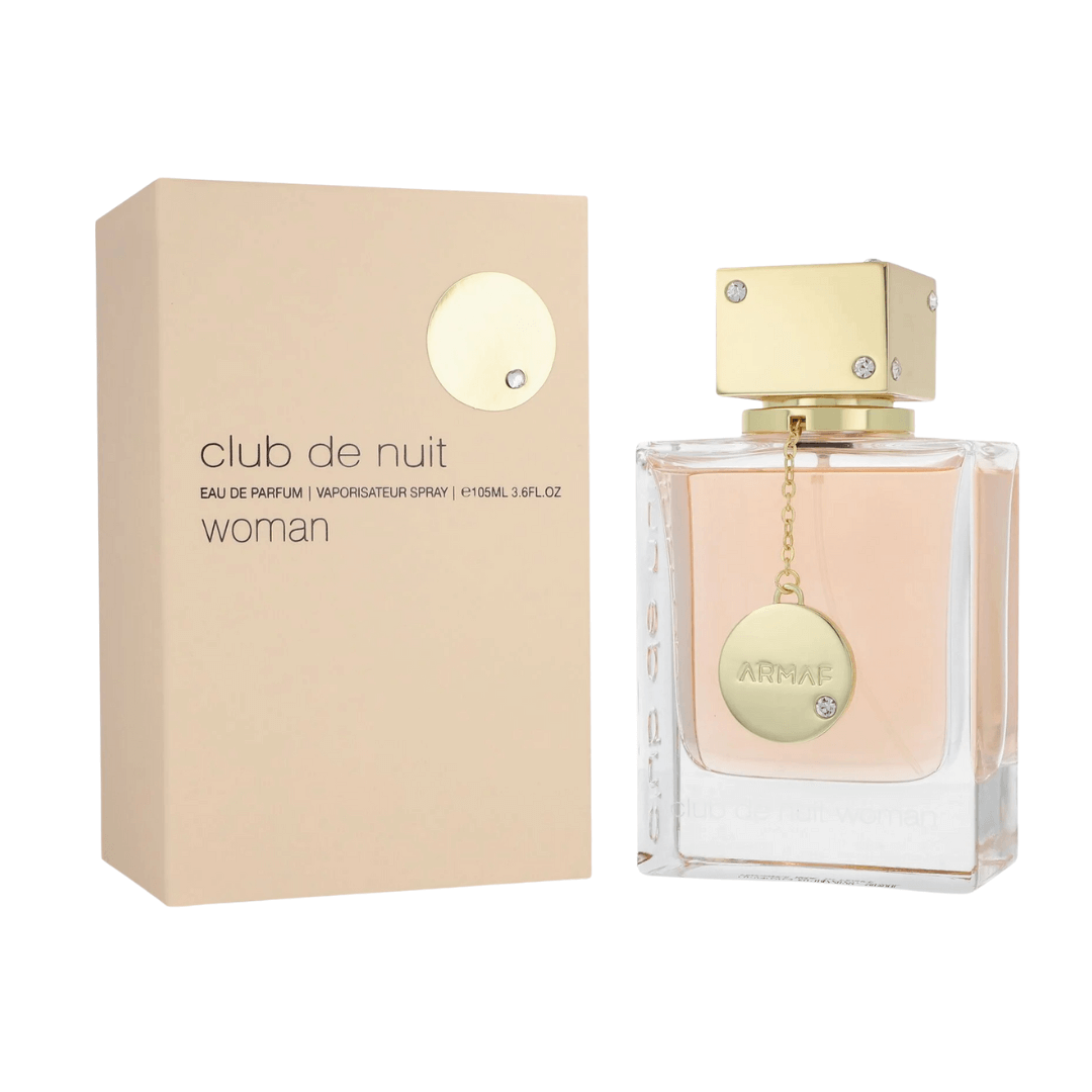 Armaf Club De Nuit Eau De Parfum Spray for Women, 3.6 oz (105 mL) perfume bottle and packaging