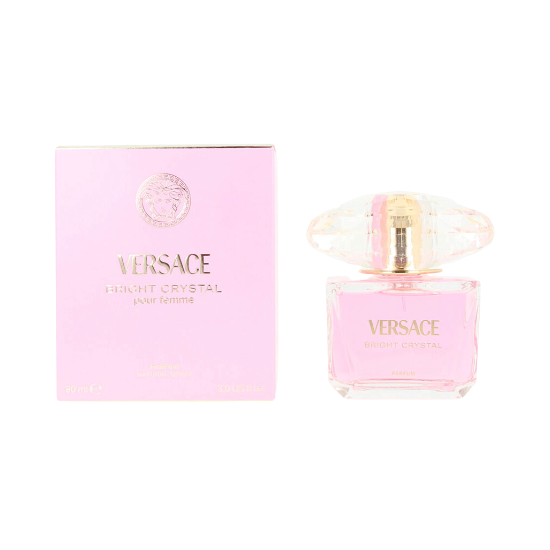 Versace Bright Crystal Parfum 3.0 oz for women, floral fruity scent