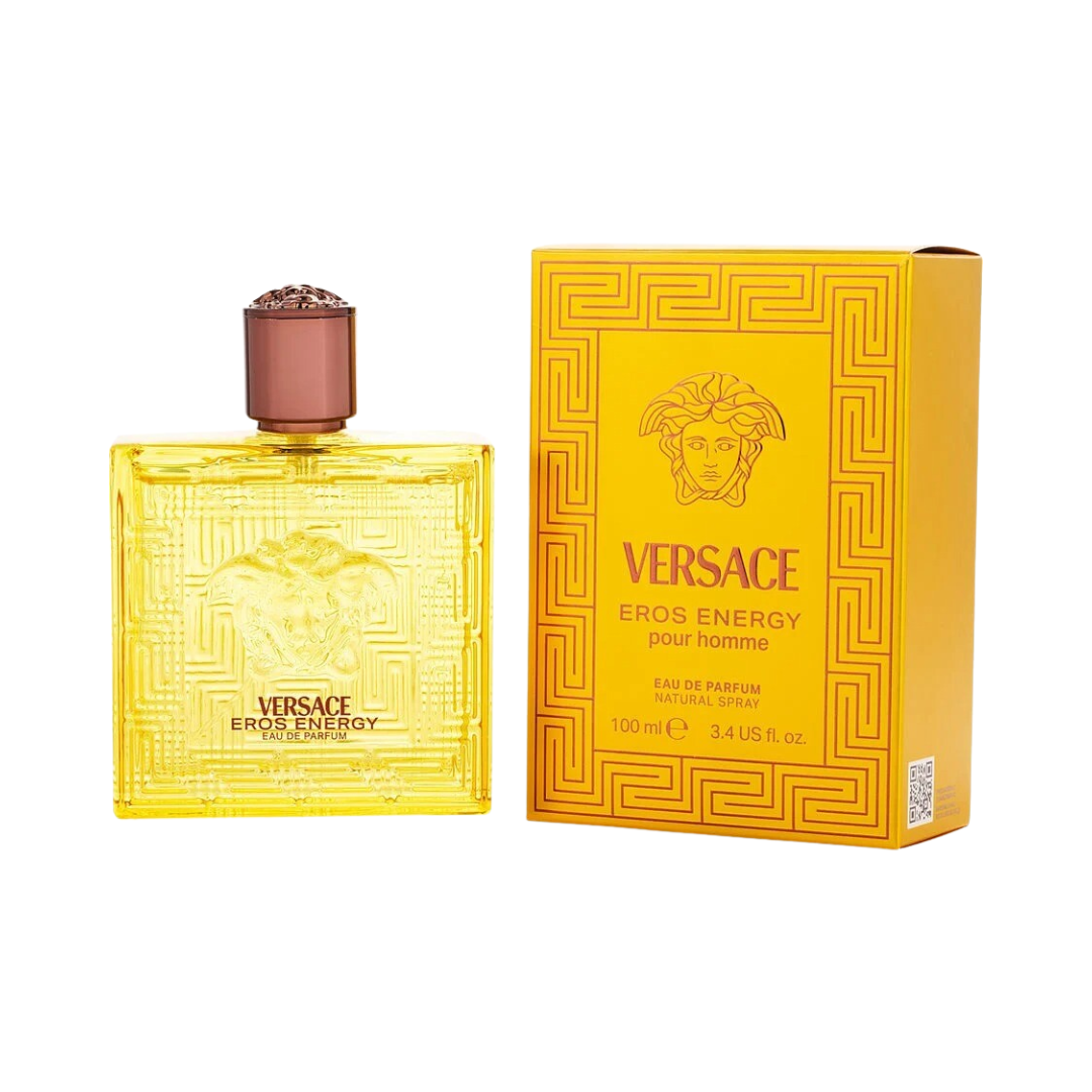 Versace Eros Energy Eau de Parfum Spray 3.4 oz for men, vibrant citrus aromatic scent