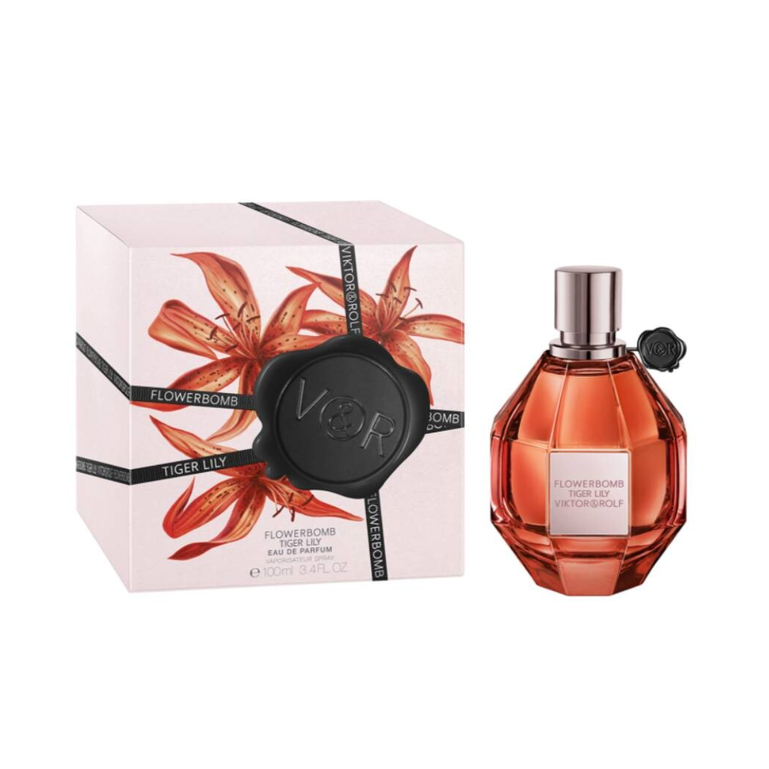 Viktor & Rolf Flowerbomb Tiger Lily Eau De Parfum 3.4 oz, tropical women's fragrance