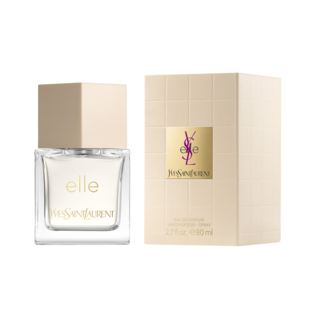 Yves Saint Laurent Elle Eau De Parfum 2.7 oz bottle with gold accents