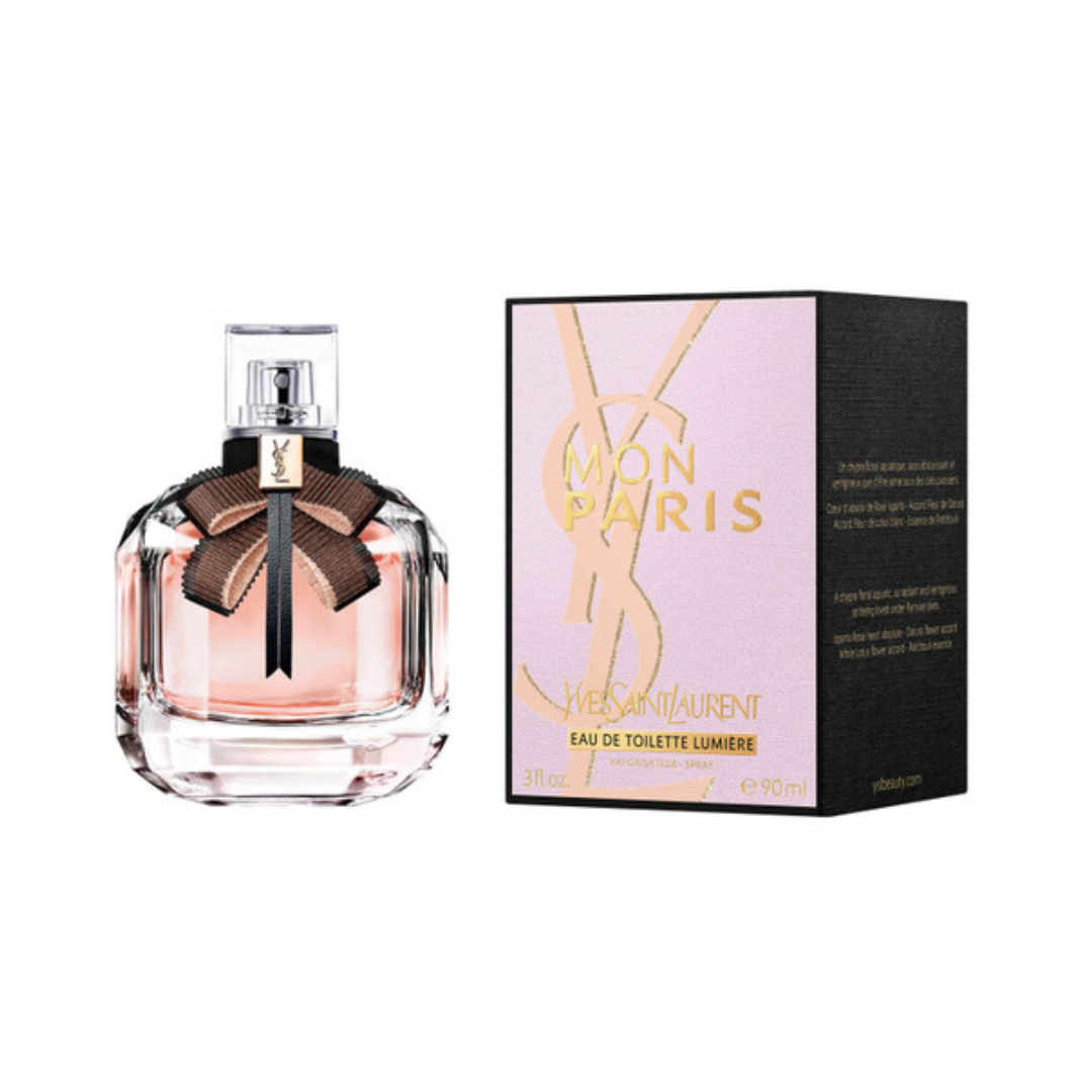 Yves Saint Laurent Mon Paris Lumiere EDT 3.0 oz bottle.