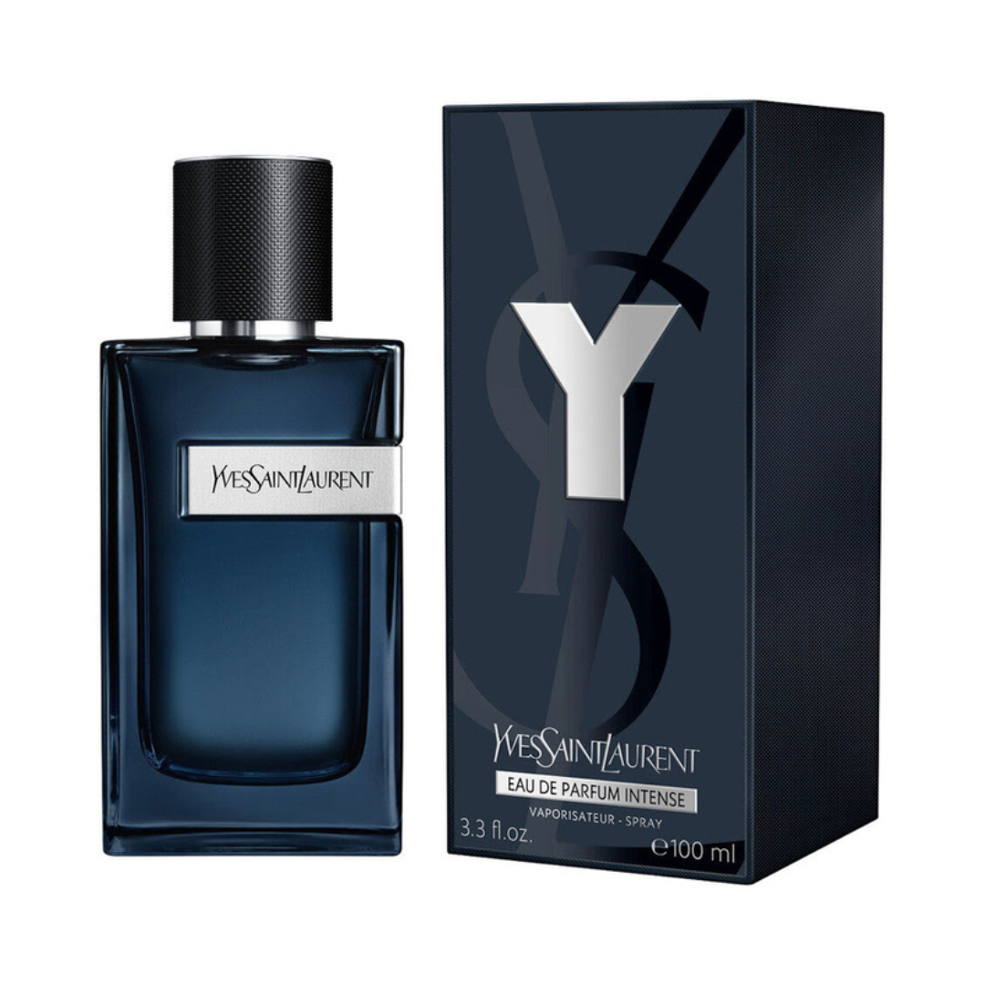 Yves Saint Laurent Y Eau de Parfum Intense 3.4 oz (100 mL) spray bottle and box