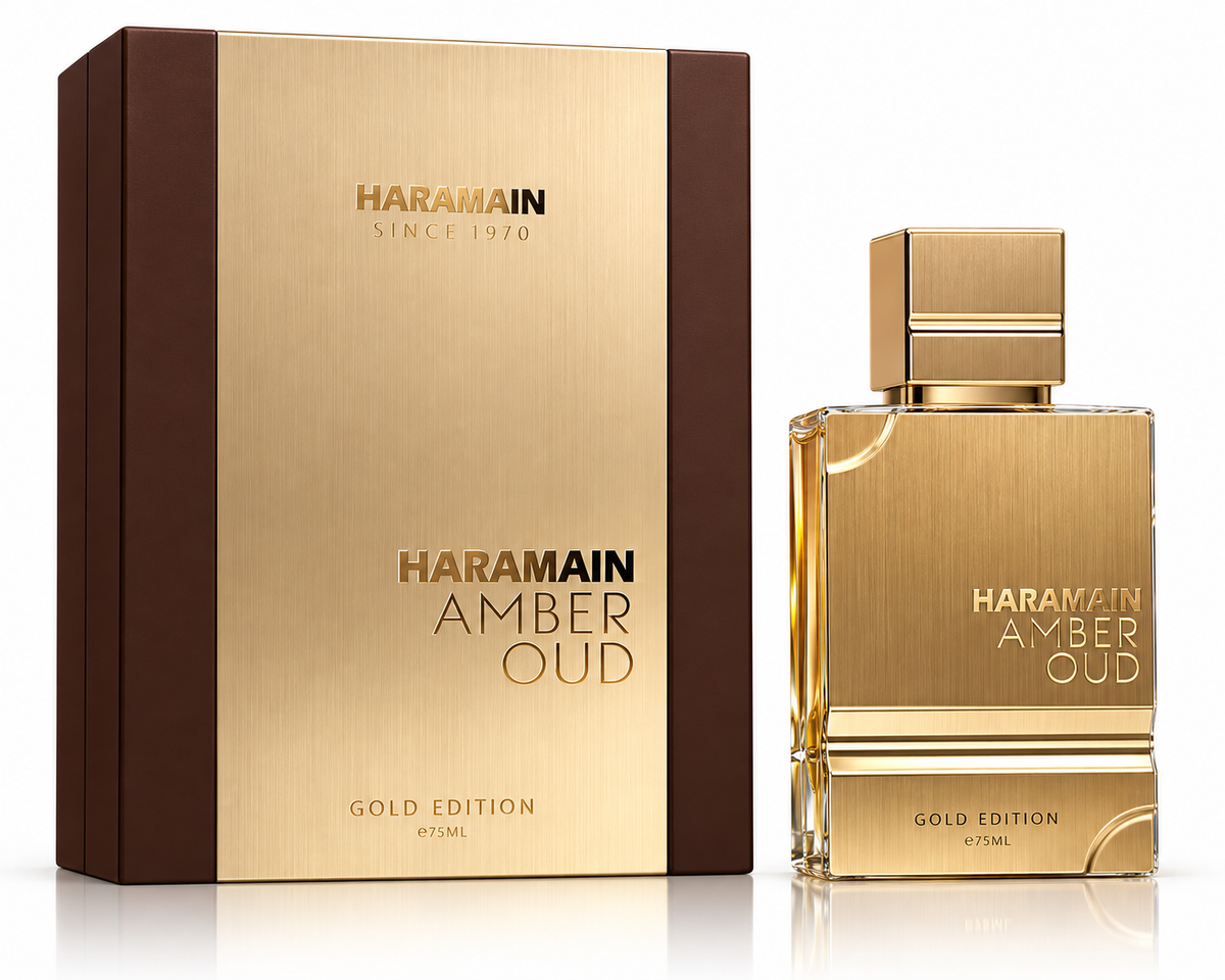 Al Haramain Amber Oud Gold Edition EDP Spray 2.5 oz Unisex Fragrance in elegant packaging