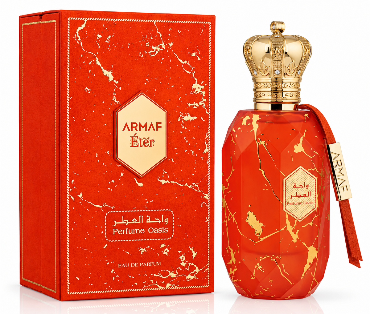 Armaf Eter Perfume Oasis EDP for Women 100 mL / 3.4 oz packaging and bottle design.