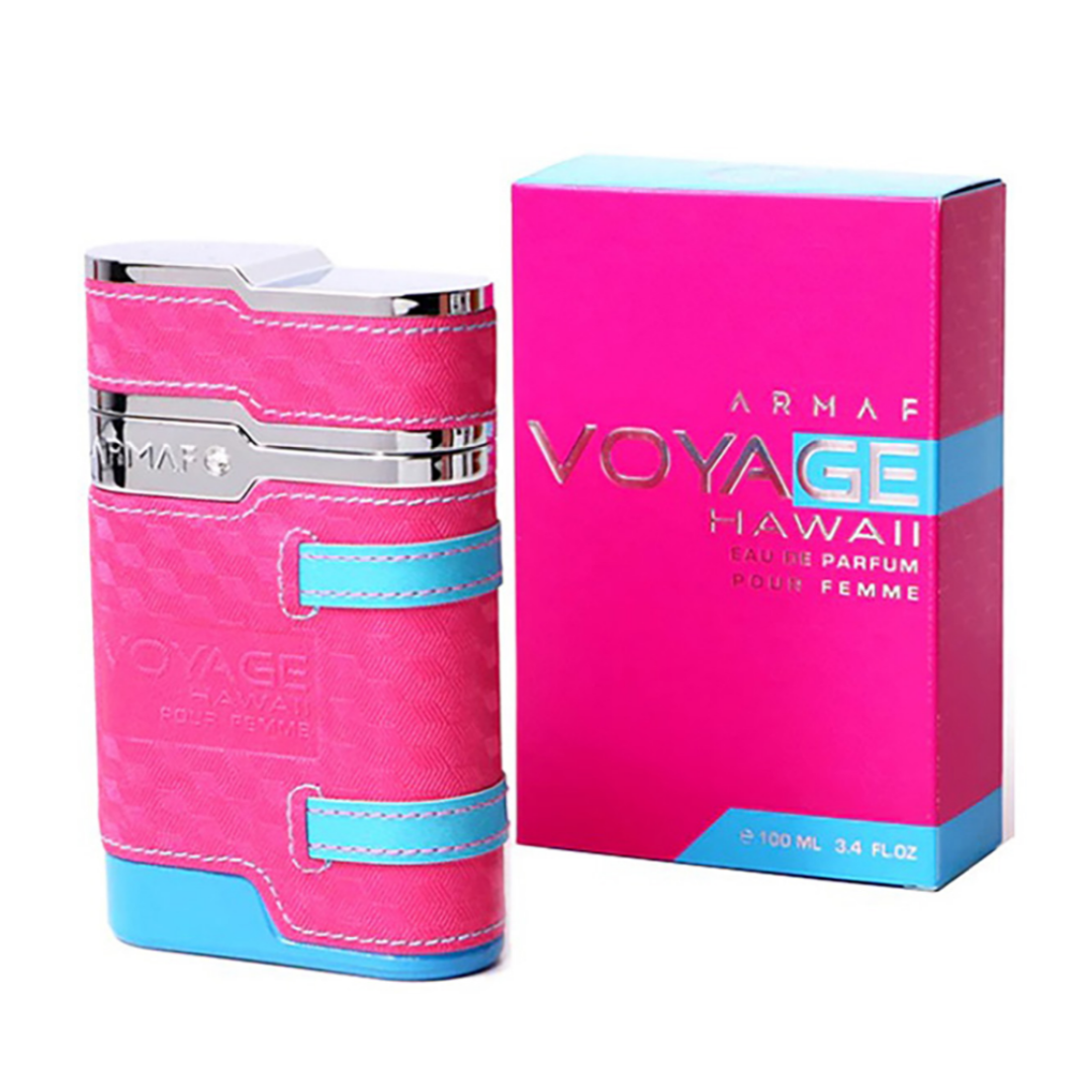 Armaf Voyage Hawaii Eau de Parfum for Women 3.4 oz 100 mL bottle and box