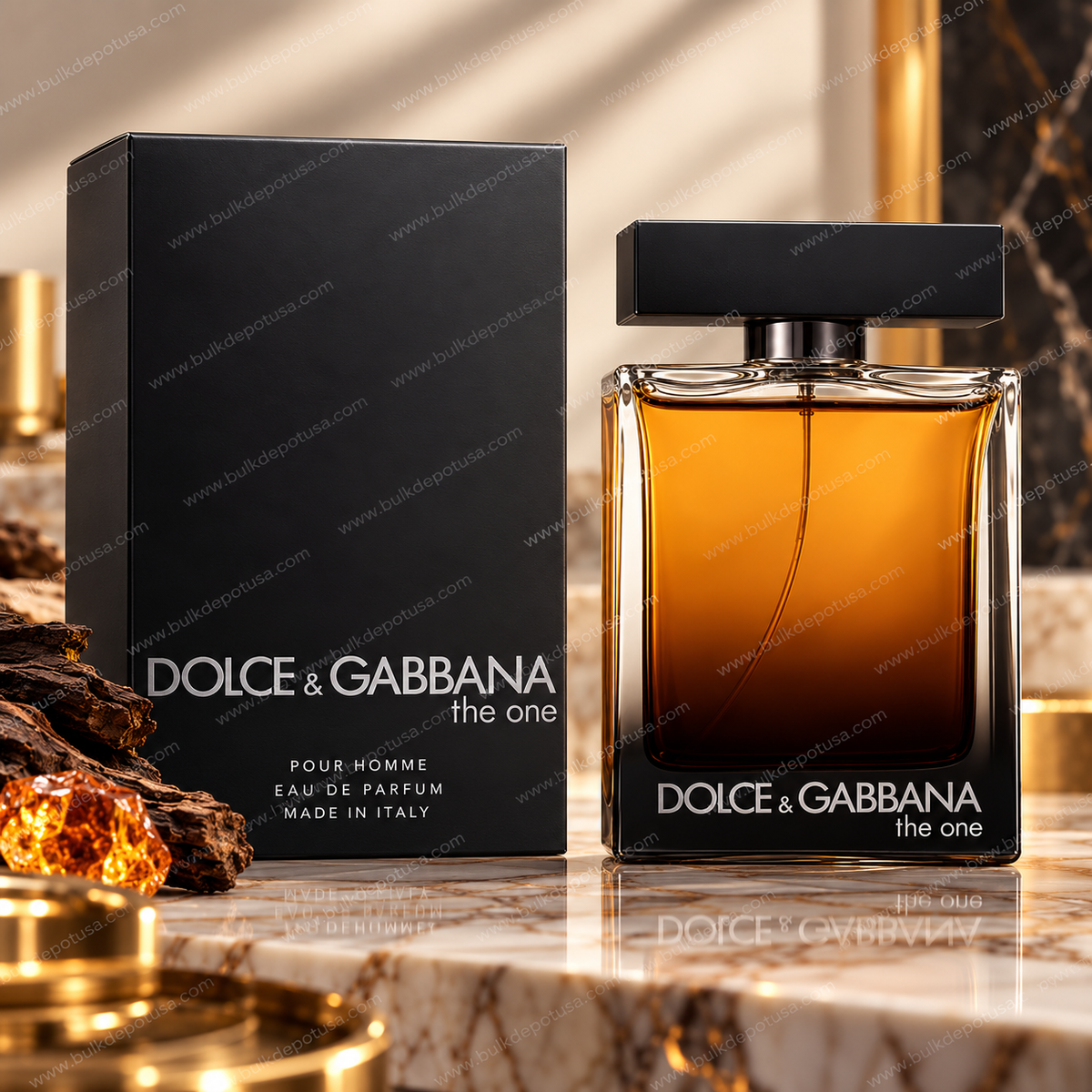 Dolce & Gabbana The One for Men Eau de Parfum 3.4 oz luxury product display