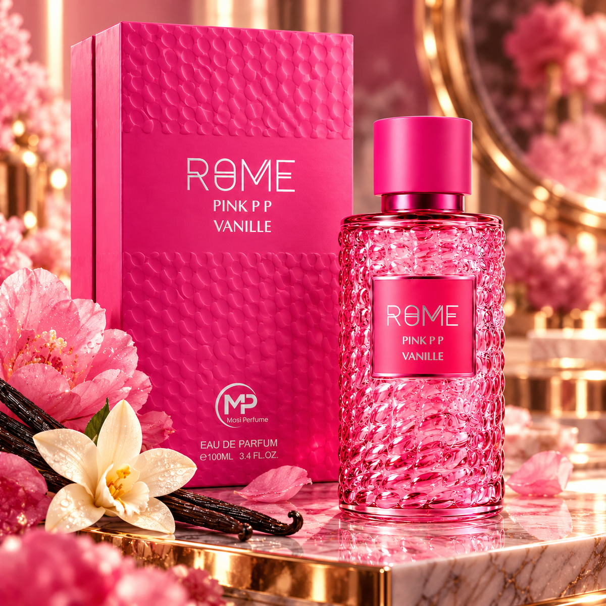 Bharara Mast Rome Pink PP Vanille EDP for Women 100 mL / 3.4 oz
