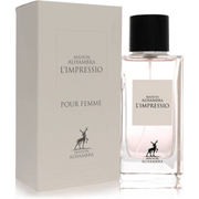 Maison Alhambra L’Impressio Pour Femme Perfume Spray, 100 mL (3.4 fl oz) bottle and packaging