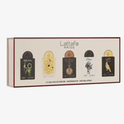 Lattafa Pride 5×20 mL Gift Set EDP – Unisex Mini Collection wholesale fragrance - Bulk Depot LLC