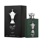 Lattafa Pride Al Areeq Silver Eau de Parfum 3.4 oz 100 mL bottle and box