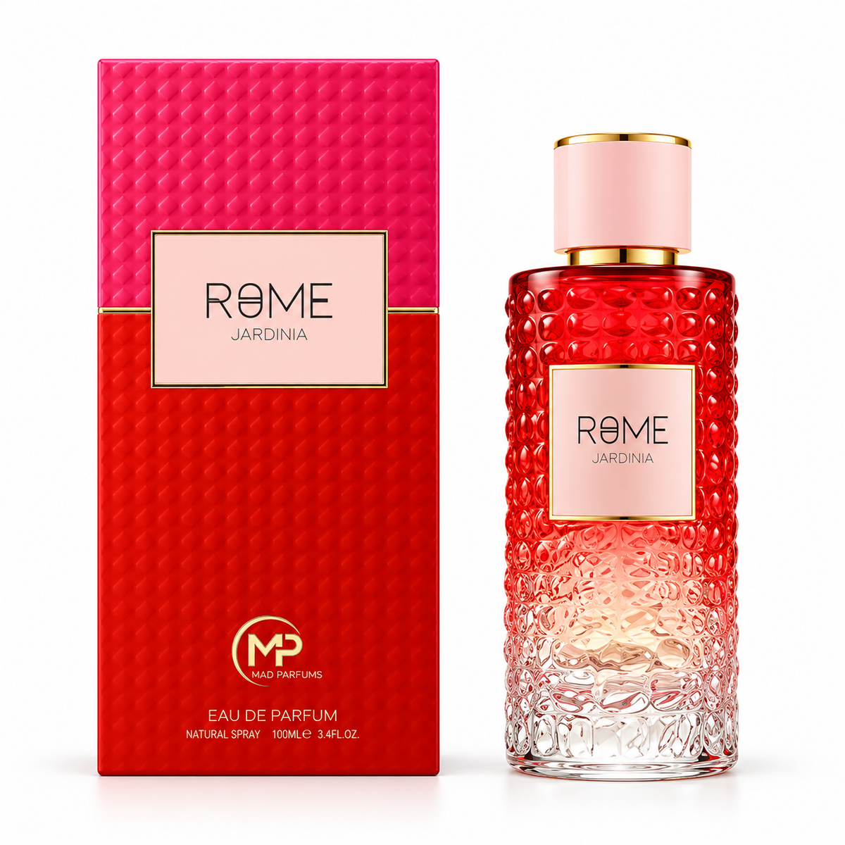 Mad Parfums Rome Jardinia Eau de Parfum 3.4 oz 100 mL bottle and box
