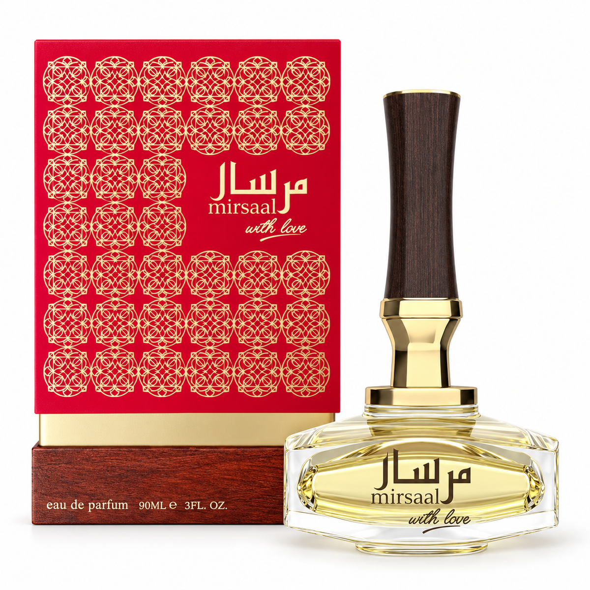 Mirsaal With Love Eau de Parfum 3 oz 90 mL bottle and box